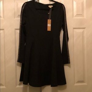NWT Love Riche dress with beaded long sleeves